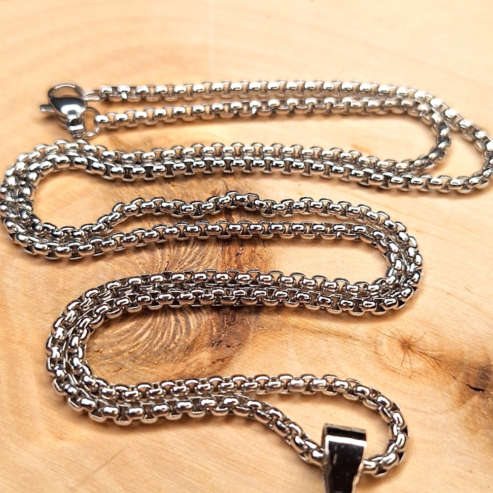 3 Layer  Cross Pendant Men's Necklace - Picture 4 of 11